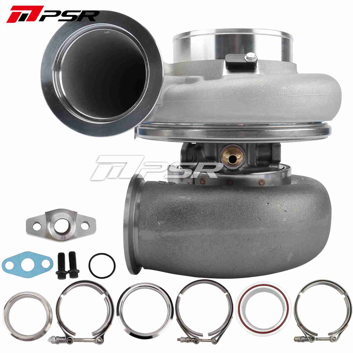 Pulsar Turbochargers Reverse Rotation / Standard / 1.01 A/R DUAL V-BAND PSR Reverse Rotation 7375G Dual Ball Bearing Turbocharger HP Rating 1200 SR