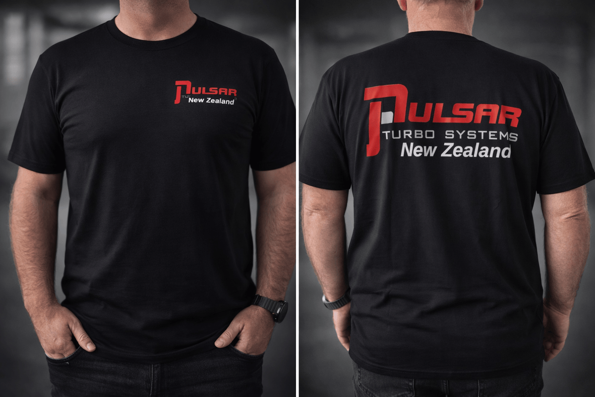 Pulsar Turbochargers T-Shirts Pulsar Turbo Systems New Zealand Branded T-Shirt SR