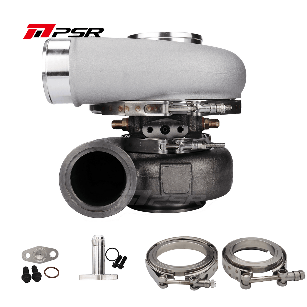 Pulsar Turbochargers Turbochargers Standard / 1.01 A/R Dual V-band / None Pulsar PSR Forward Rotation 7375G COMPACT Dual Ball Bearing Turbocharger HP Rating 1200 SR