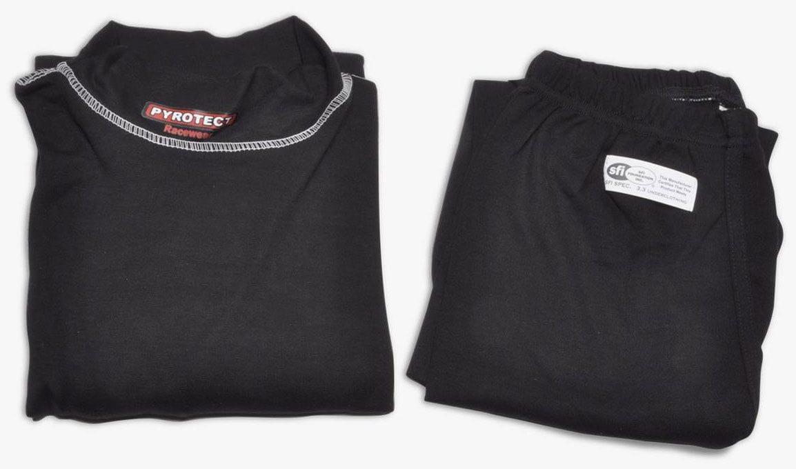 Pyrotect Safety Equipment Black, SFI Approved Pyrotect Safety Equipment Inner Wear Turtle Neck Top (Large) PY4800400 SR