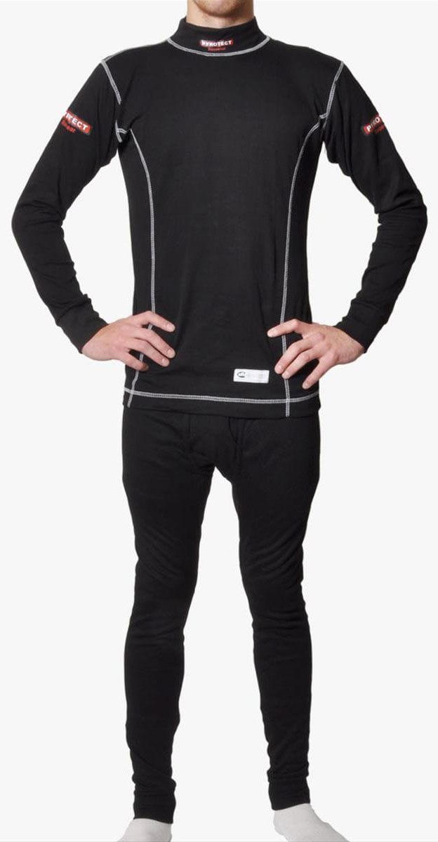 Pyrotect Safety Equipment Black, SFI Approved Pyrotect Safety Equipment Inner Wear Turtle Neck Top (X-Large) PY4800500 SR