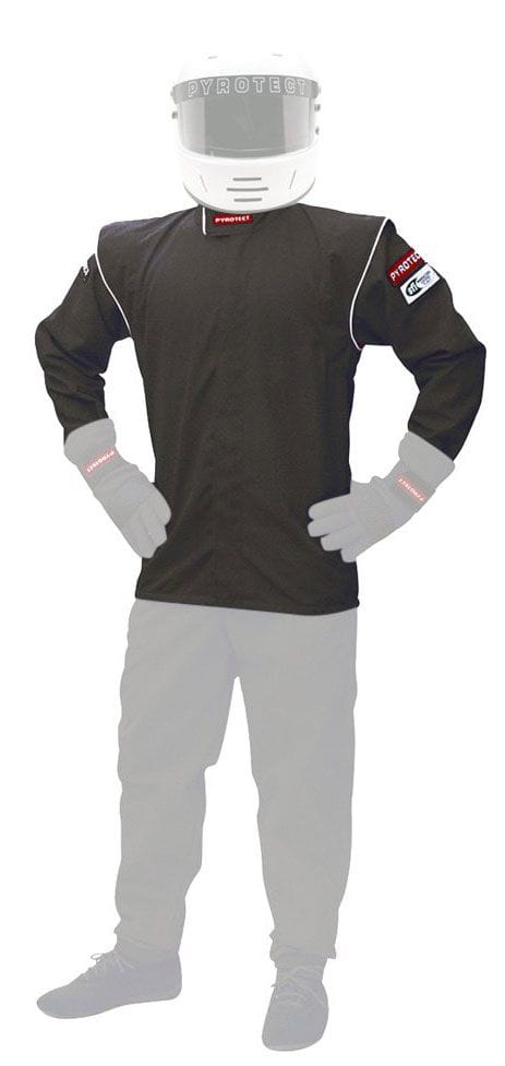 Pyrotect Safety Equipment SFI-1 Single Layer Pyrotect Safety Equipment Junior DX1 Black Racing Jacket (Large 10-12) PYJJDX1401 SR