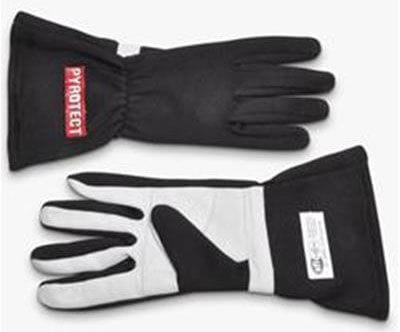Pyrotect Safety Equipment SFI 3.3/5 Two Layer Nomex Pyrotect Safety Equipment Two Layer Black Racing Gloves (X-Large) PYG2510000 SR