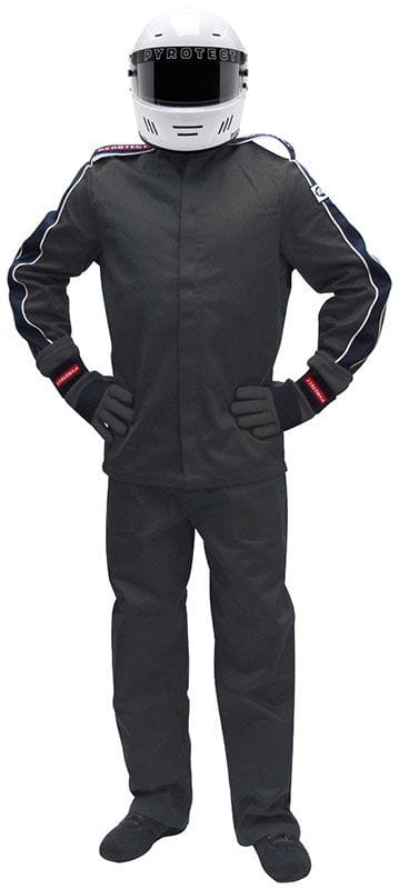 Pyrotect Safety Equipment SFI-5 Two Layer Nomex Pyrotect Safety Equipment Eliminator Black Racing Jacket (XX-Large) PY22J0601 SR