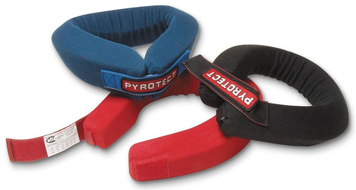 Pyrotect Safety Equipment SFI Approved Pyrotect Safety Equipment Contoured Neck Brace (Blue) PY30300013 SR