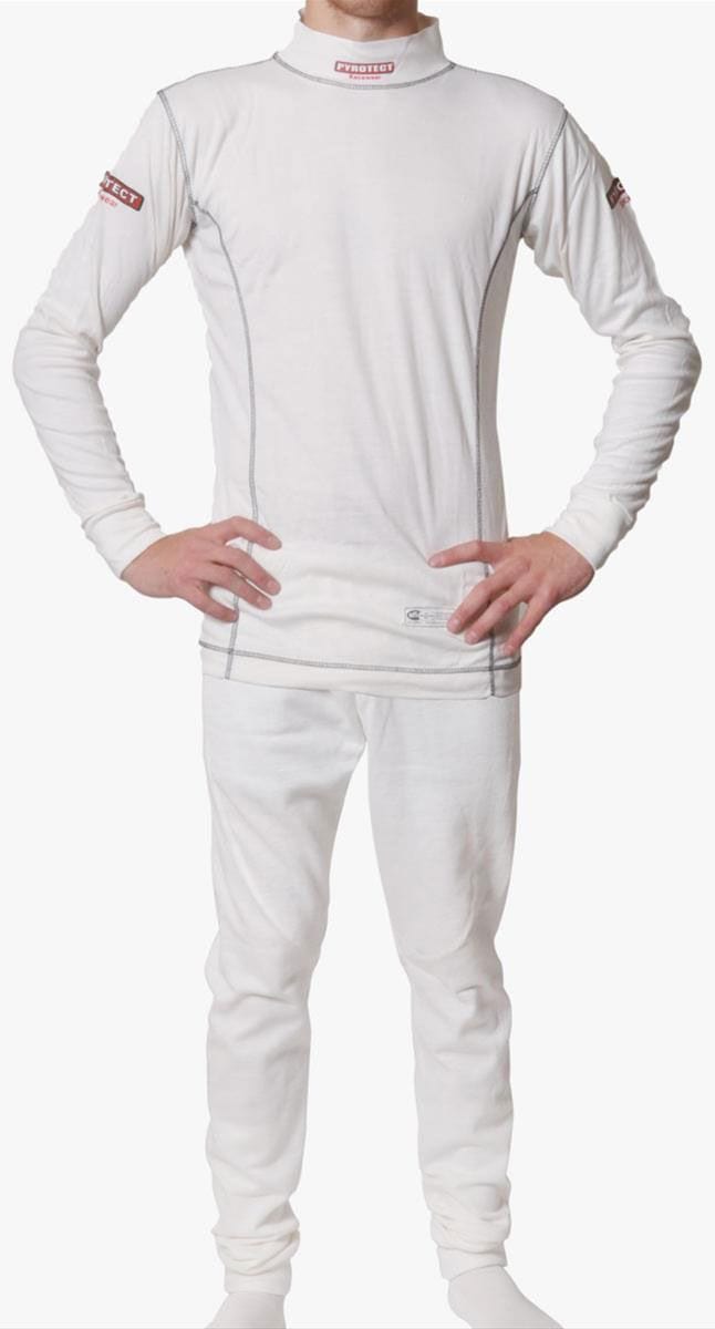 Pyrotect Safety Equipment White, SFI Approved Pyrotect Safety Equipment Inner Wear Bottom (Large) PY4710400 SR