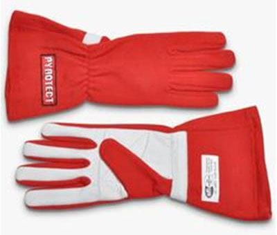 PYROTECT SFI 3.3/5 Two Layer Nomex Pyrotect Safety Equipment Two Layer Red Racing Gloves (XX-Large) PYG2620000 SR