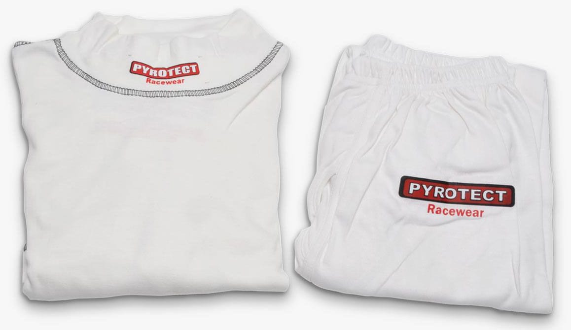 PYROTECT White, SFI Approved Pyrotect Safety Equipment Inner Wear Bottom (XX-Small) PY4710098 SR