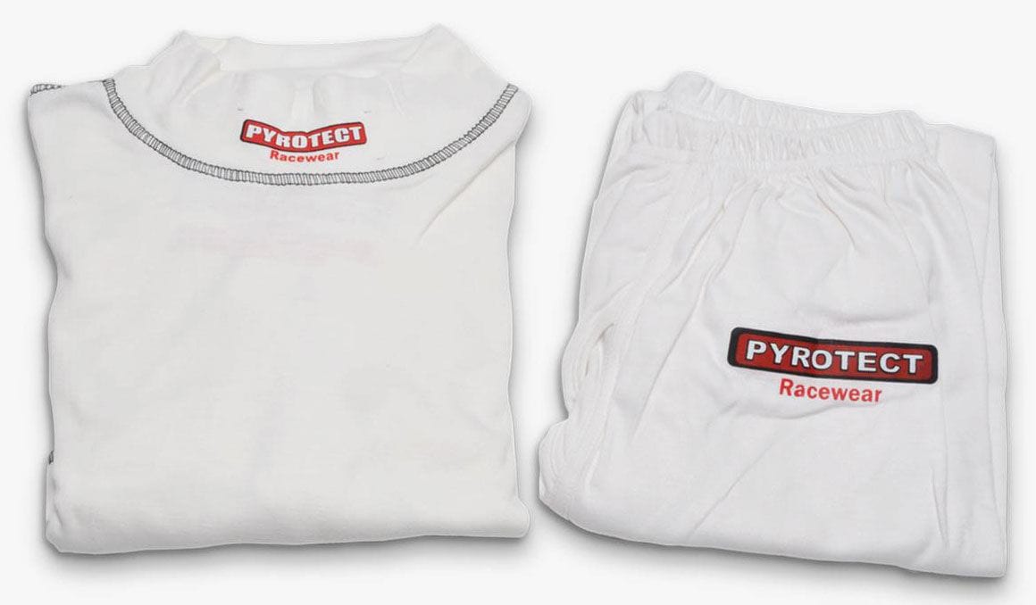 PYROTECT White, SFI Approved Pyrotect Safety Equipment Inner Wear Turtle Neck Top (Large) PY4700400 SR