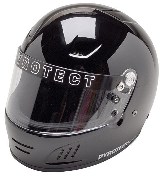 PYROTECT With Clear Shelid. Snell SA2015 Rated Pyrotect Safety Equipment Black Pro Airflow Full Face Helmet (XX-Small) PY9010985 SR