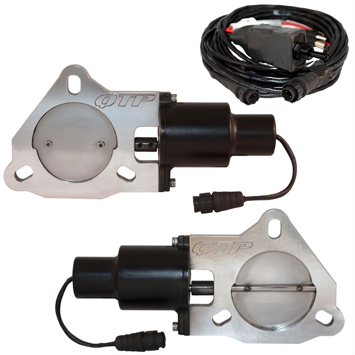 QTP Includes Electric Valve, Toggle Switch & Wiring Quicktime Performance 3" Dual Electric Exhaust Cutout Kit QTPEC60 SR
