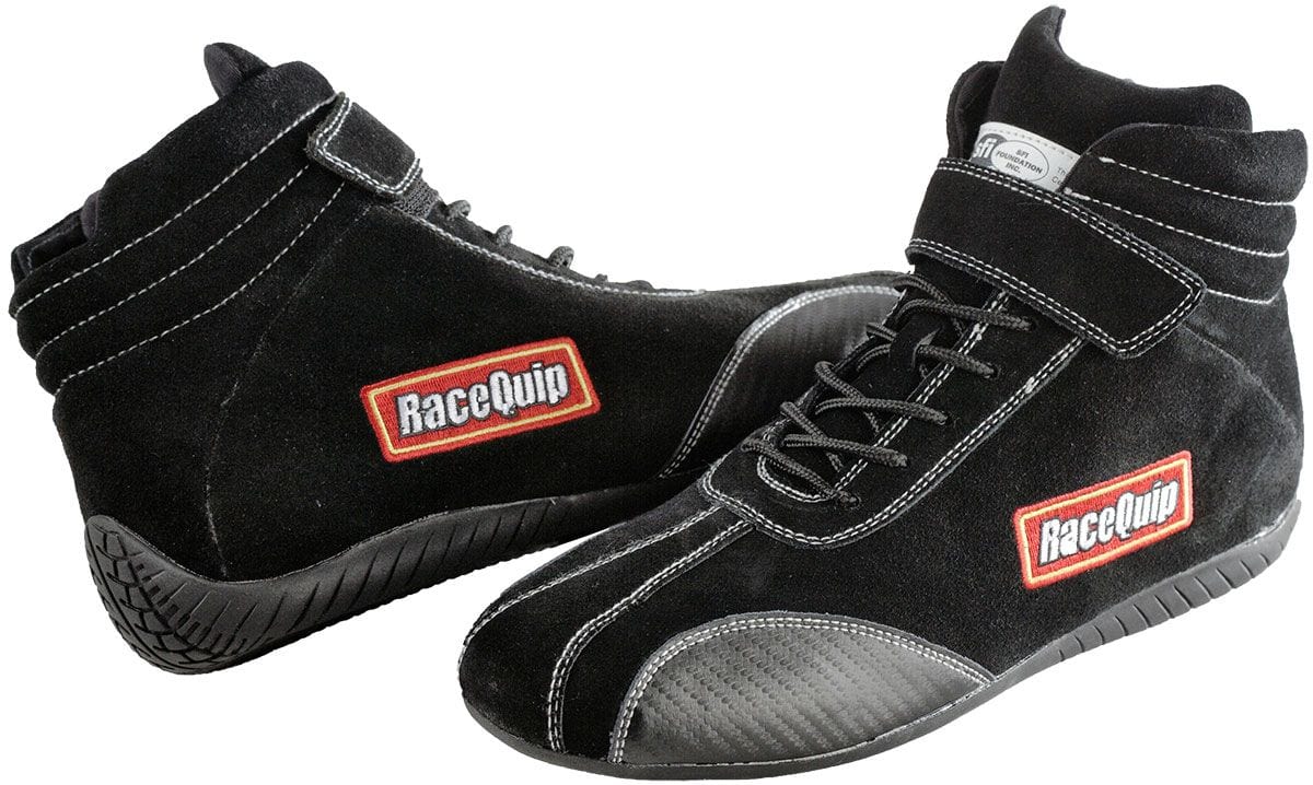 Racequip Racequip Racequip Euro Carbon-L SFI-5 Racing Shoes, Black (RQ30500090RQP) SR