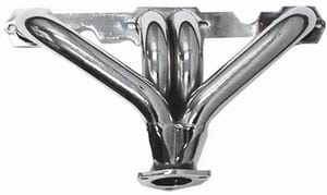Racing Power Company Fits 1942-up S/B Chev, Frames 265-400, Fits Regular or Slant Plug Hea Racing Power Company Chrome Heavy Duty Steel "Block Hugger" Street Header RPCR9962 SR