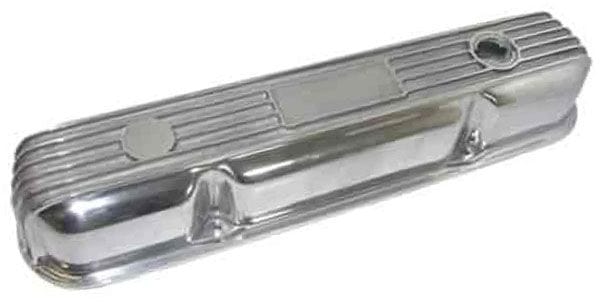 Racing Power Company Fits S/B Mopar 340 Racing Power Company Polished Aluminium Valve Cover, Finned Style RPCR7671 SR