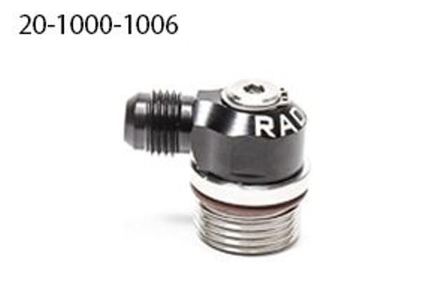 Radium Engineering Radium Engineering AN ORB Swivel Banjo to AN Adapter Fittings 20-1000-1006 SR
