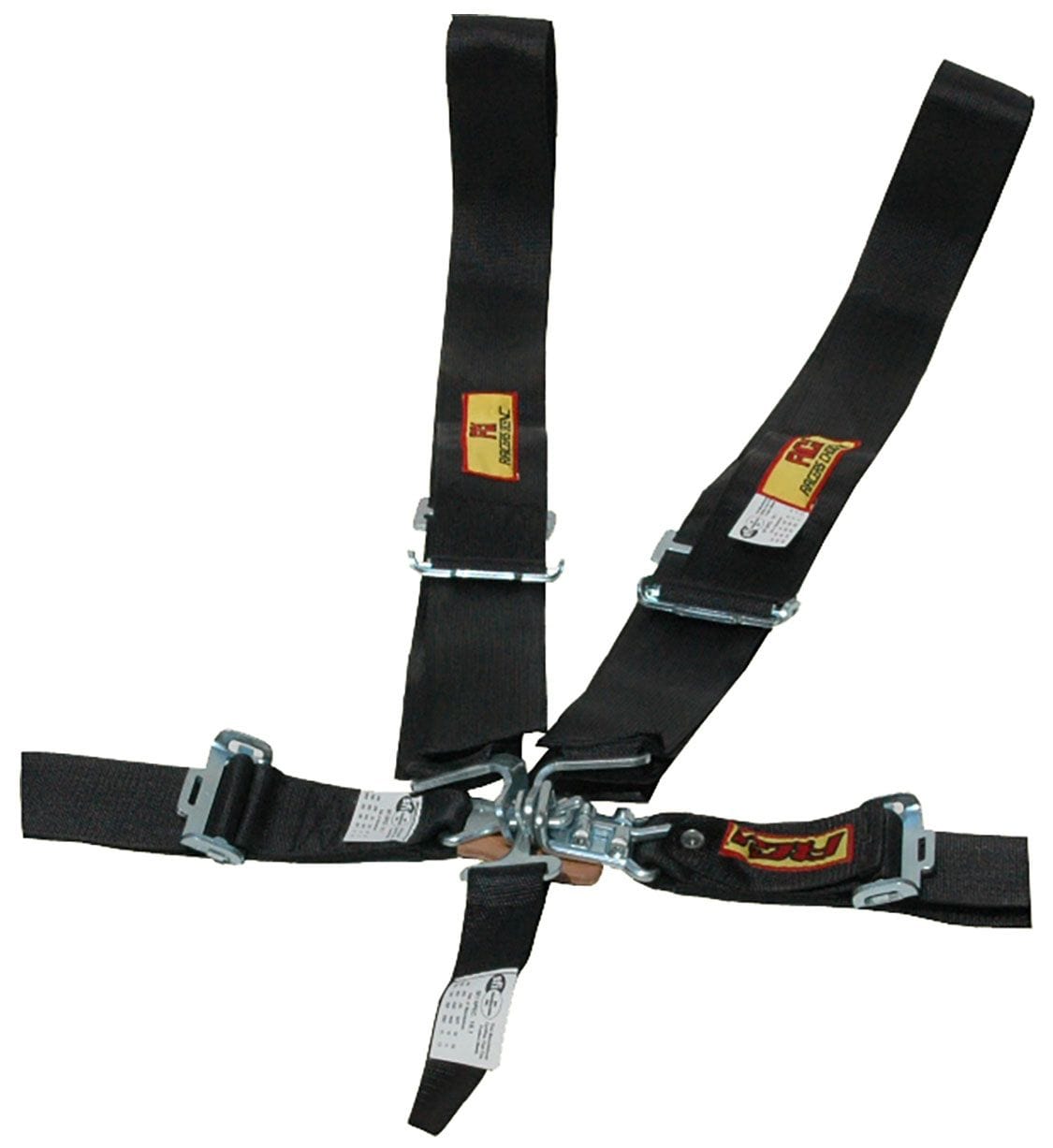 RCI 5 Point 3" Latch Type Racing Harness - Black RCI9210D SR