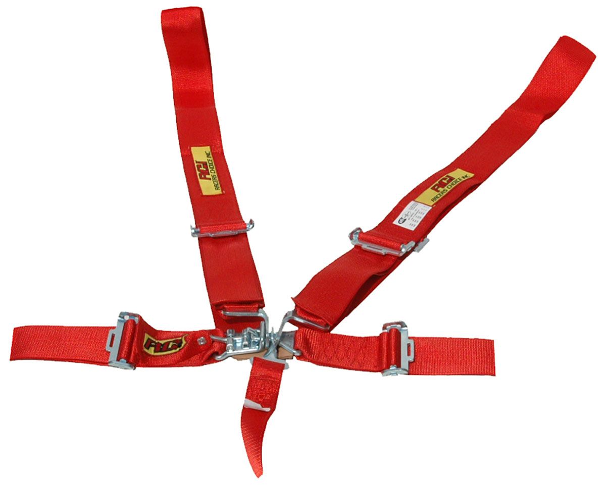 RCI 5 Point 3" Latch Type Racing Harness - Red RCI9210B SR