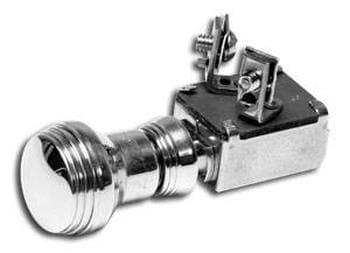 ROADSTER So Cal Speedshop SO-CAL Speed Shop Polished Art Deco Push Horn Switch SO001-60766 SR