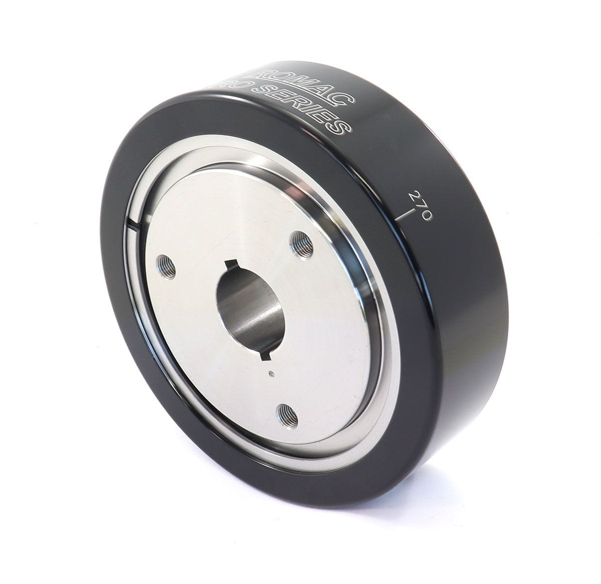 ROMAC Suit SB Chev 262-400, Internal Balance With Dual Key, 3 Bolt Romac Steel/Alloy Harmonic Balancer RO0202SA-B SR