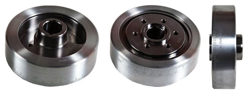 ROMAC Suit SB Chev 400, Ext Balance With Dual Key, 6 Bolt Romac Steel Harmonic Balancer RO0205-B-6 SR