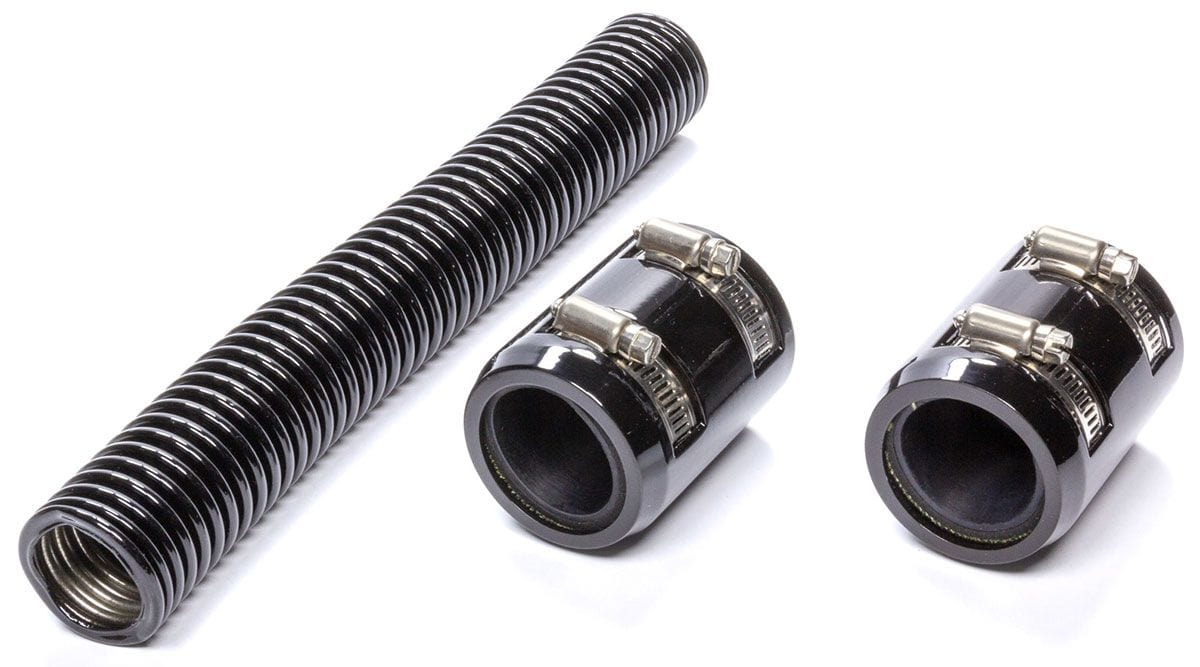 RPC 1-3/4" x 36" Length Racing Power Company Stainless Steel Radiator Hose Kit, Black RPCR7307BK SR