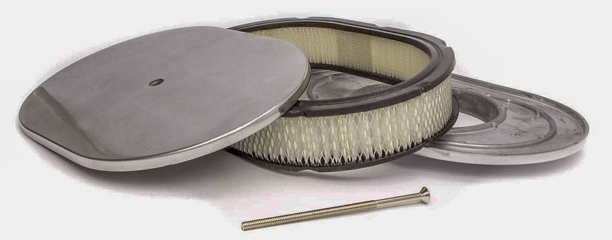 RPC 12" x 2" With Paper Element Racing Power Company Polished Oval Air Cleaner Assembly RPCR6020-1 SR