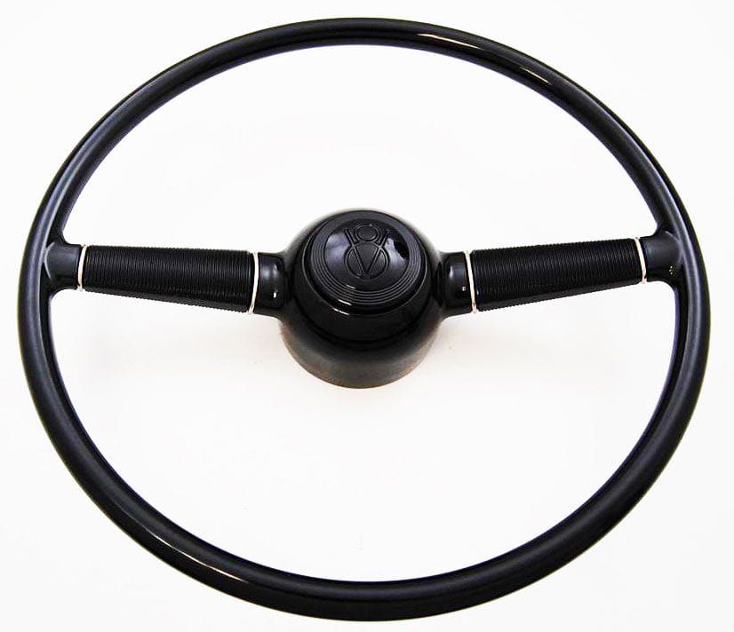 RPC 15" Diameter, Plain With V8 Logo, Bolt To 1967-94 GM Column Racing Power Company 1940 Ford Replica Steering Wheel RPCR5629 SR