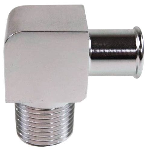 RPC 3/4" NPT x 1/2" Racing Power Company Aluminium Chrome 90 Degree Fitting RPCR4530 SR