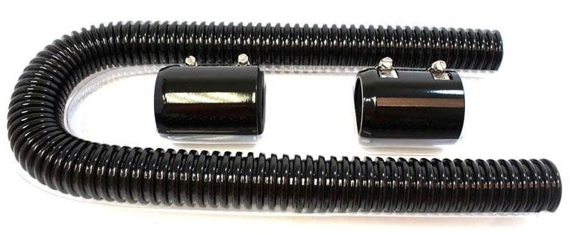 RPC 5/8" x 44" Length Racing Power Company Stainless Steel Radiator Hose Kit, Black RPCR7313BK SR