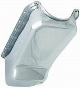 RPC Fits 1955-79 S/B Chev 283-400, Dipstick on Passengers Side Racing Power Company Chrome Steel Stock Oil Pan RPCR9005 SR