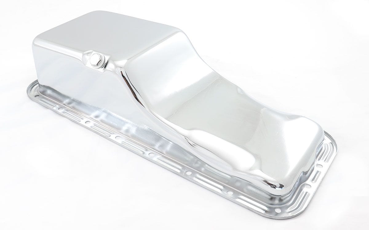 RPC Fits 1958-76 Ford 352-390-406-427-428 (Stock Capacity) Does not fit 4 Racing Power Company Chrome Steel Stock Oil Pan RPCR9330 SR