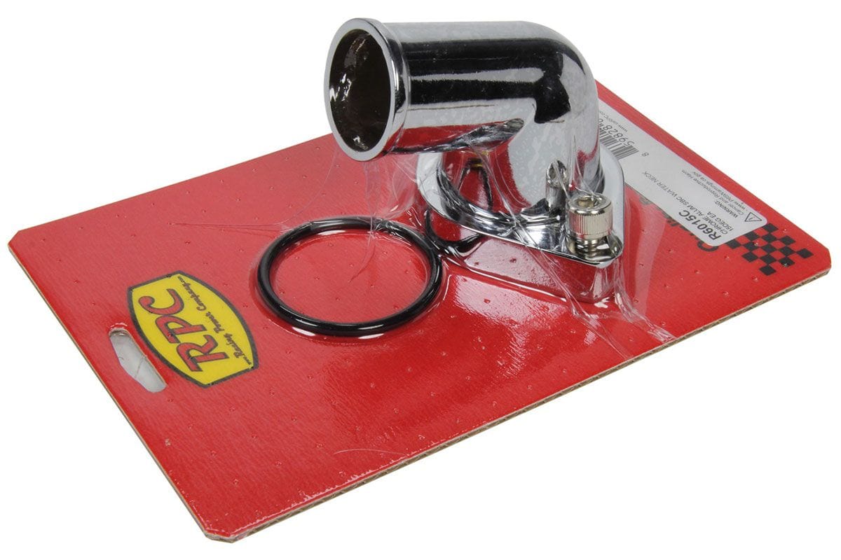 RPC Fits 1966-75 S/B & B/B Chev 283-350 Racing Power Company Chrome Aluminium Swivel Thermostat Housing, O-ring Style RPCR6015C SR