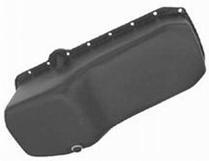 RPC Fits 1980-85 S/B Chev 283-400, Dipstick On Drivers Side Racing Power Company Black Steel Stock Oil Pan RPCR9092P SR