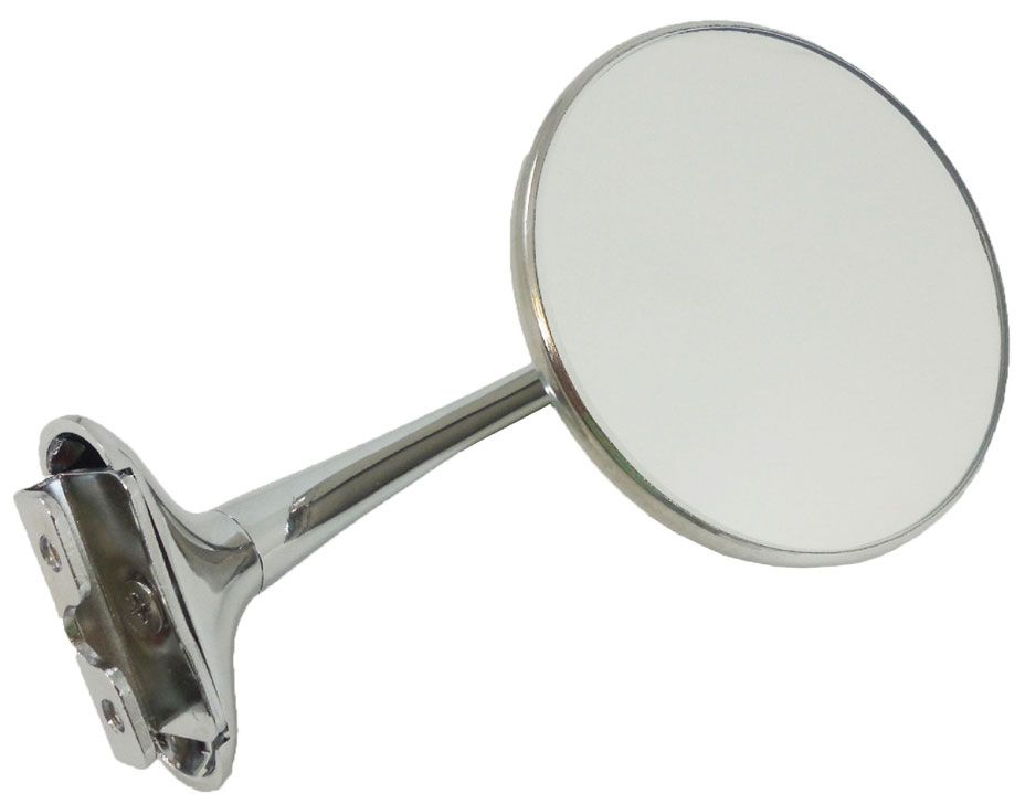 RPC Fits both Driver & Passenger Side Racing Power Company Chrome Steel Peep Mirror with Long Arm 4" Dia RPCR6609 SR