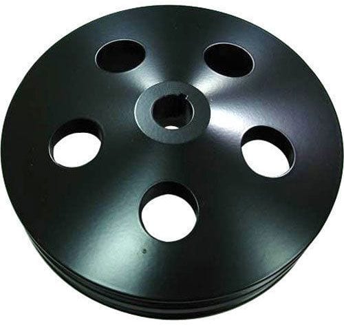 RPC Fits Early GM thru 1984 with Keyway & 5/8" Shaft Racing Power Company Polished Aluminium Power Steering Pump, Double Groove RPCR8847B SR