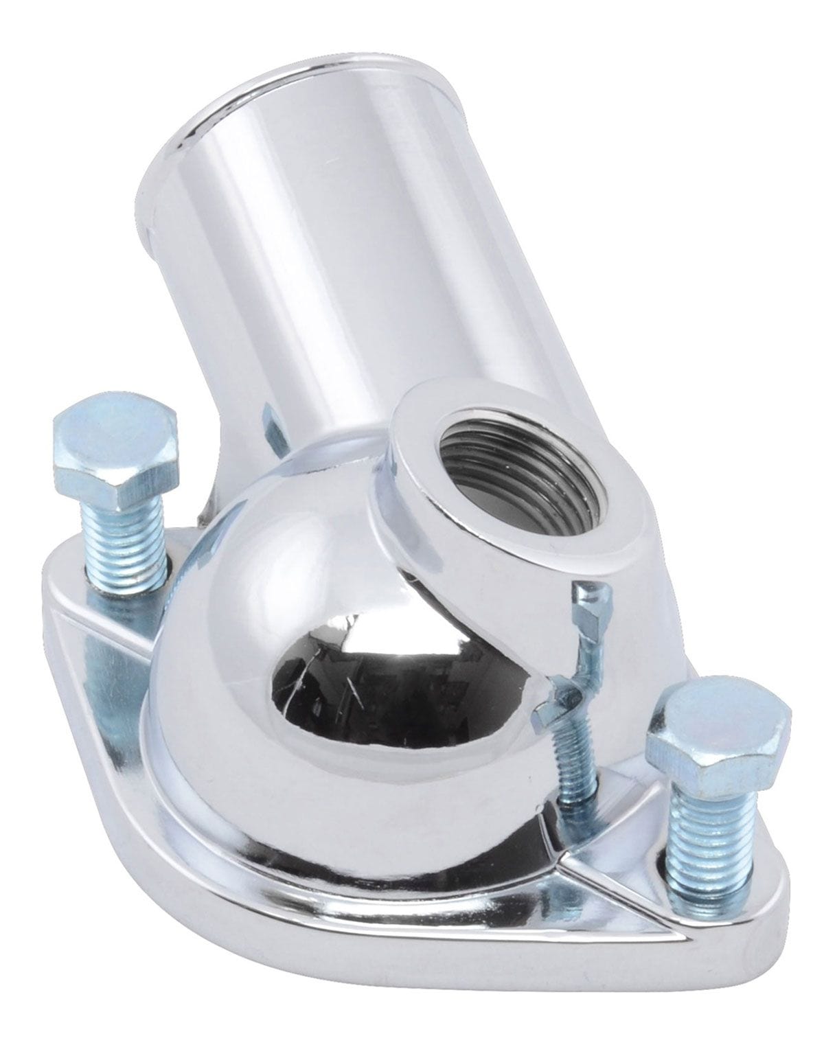 RPC Fits S/B & B/B Chev/GM 1966-75 V8 Racing Power Company Chrome Steel Thermostat Housing, 1/2" NPT Port, O-ring Style RPCR9468 SR