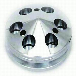 RPC Fits S/B Chev 283-350 Racing Power Company Polished Aluminium Alternator Pulley, Single Groove , 2.80" Dia RPCR9487POL SR