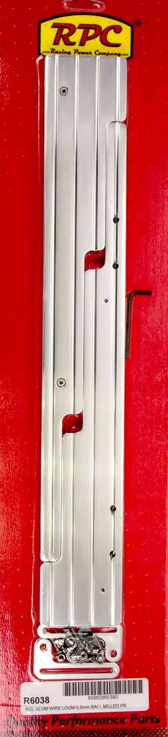 RPC Fits Spark Plug Wire up to 9.5mm in Diameter, Mounting Hardware Inclu Racing Power Company Universal Aluminium Liner Wire Loom Set, Polished Ball Milled Style RPCR6038 SR