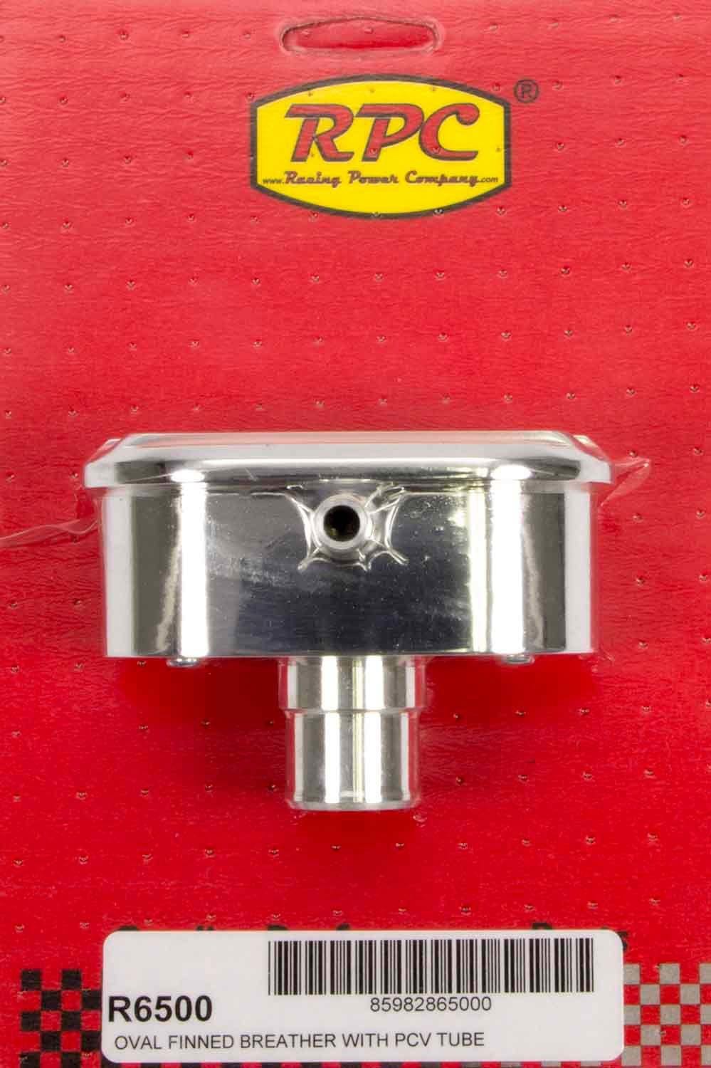 RPC Fits Valve Covers with 1.25" Holes Racing Power Company Nostalgic Polished Billet Aluminium PVC Breather, Finned Style RPCR6500 SR