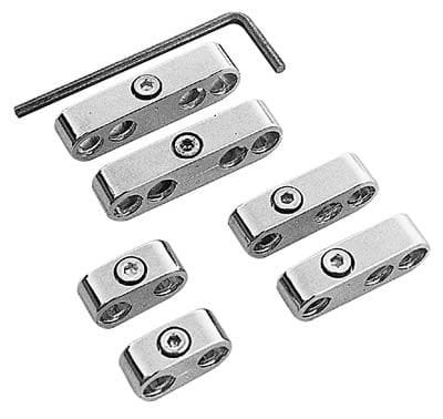 RPC For 8-9mm Wire, Set Includes 2 Plastic 2-Hole, 2 Plastic 3Hole & 2 Pl Racing Power Company Pro Style Wire Separator Set, Chrome Finish RPCR9576 SR