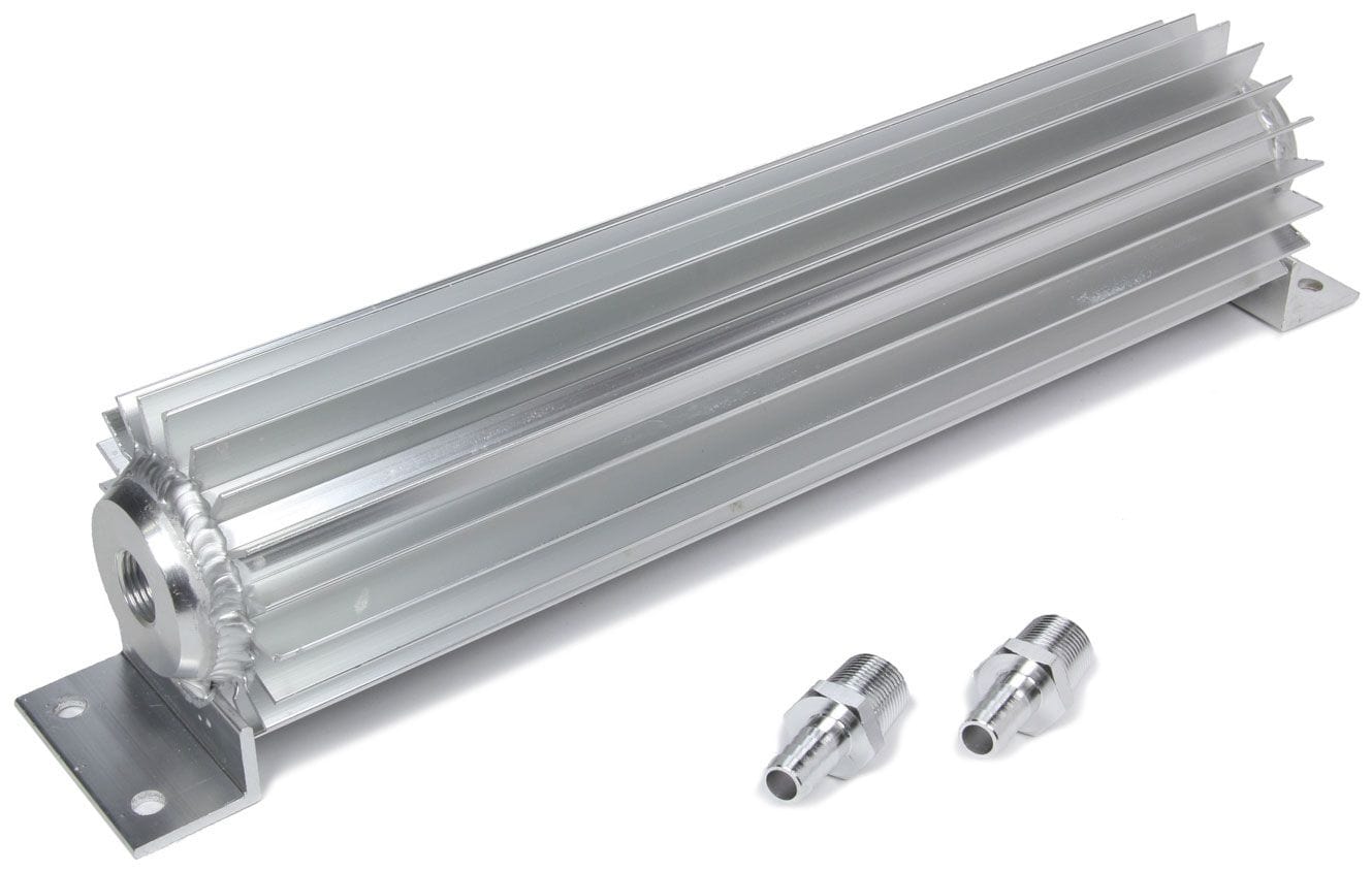RPC Includes 2 x 3/8" NPT Fittings Racing Power Company Anodised Aluminium Transmission Cooler, Single Pass Design, 12", 568ml RPCR5050 SR