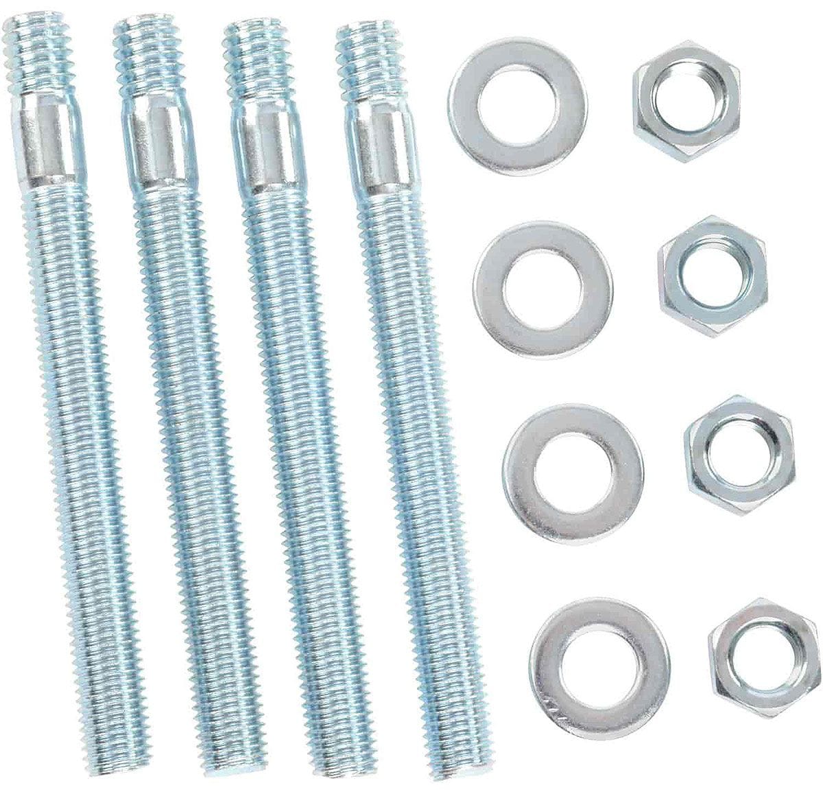 RPC Kit contains (4) Studs, (4) Washers & (4) Nuts Racing Power Company 3-5/16" Carburettor Stud Kit RPCR0977 SR