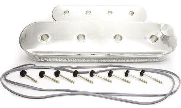 RPC One-Piece Billet Rail,2.5" Tall To Clear Aftermarket Valve Train, Oil Racing Power Company LS1 Polished Fabricated Valve Cover without Coil Mount Brackets RPCR6141POL SR