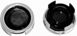 RPC Requires 15/16" Hole for Installation, Plastic with Chrome Bezel Racing Power Company Blue Dot Tail Light Insert (Pack of 2) RPCR9472 SR