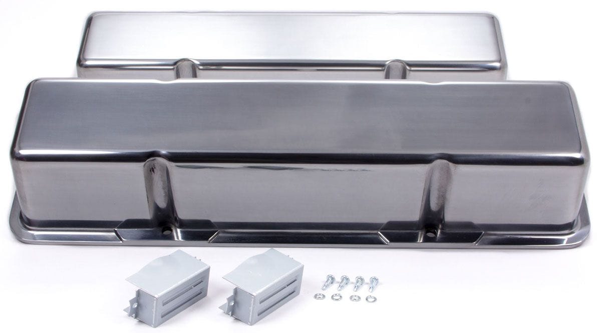 RPC Small Block Chev Racing Power Company Aluminium Valve Covers Tall Profile (Polished) RPCR6030-1 SR