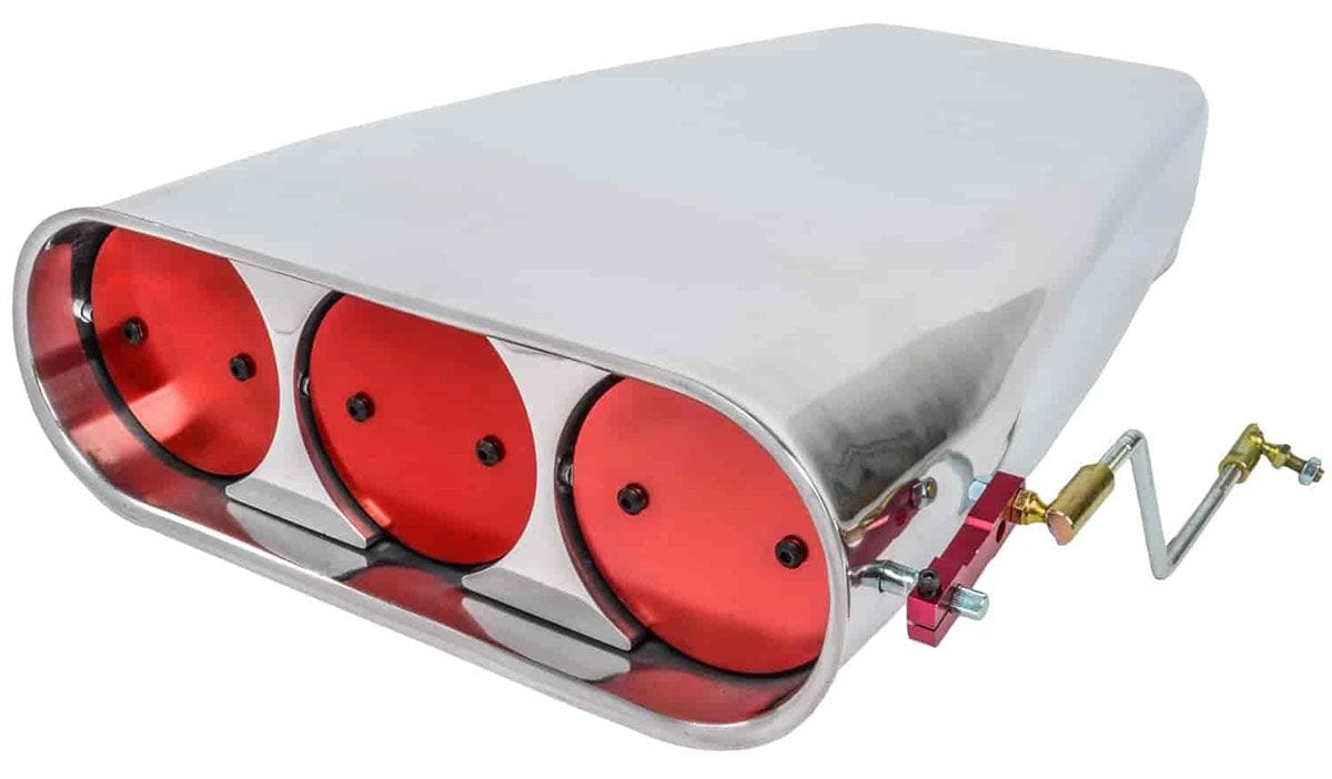 RPC Suit Dual Carburettors Racing Power Company Aluminium Street Scoop with Round Butterflies (Polished) RPCR5339 SR