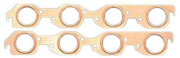 SCE Suit B/B Chev with Large Round Ports SCE Gaskets Pro Copper Embossed Exhaust Gasket - 2.050" Round SCE-4313 SR