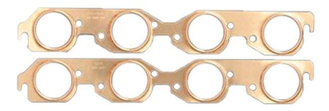 SCE Suit B/B Chev with XL Round Ports SCE Gaskets Pro Copper Embossed Exhaust Gasket - 2.400" Round SCE-4213 SR