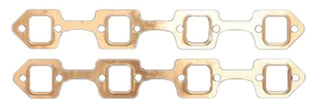 SCE Suit Ford 289-302W with Stock or Large Rectangle Port SCE Gaskets Pro Copper Embossed Exhaust Gasket - 1.200" x 1.500" SCE-4036 SR