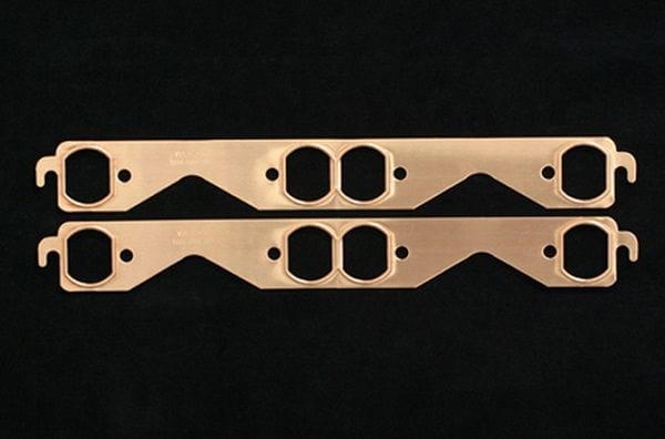 SCE Suit S/B Chev with Oval Ports SCE Gaskets Pro Copper Embossed Exhaust Gasket - 1.450" x 1.850" SCE-4311 SR